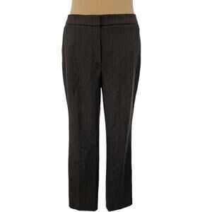 Elie Tahari Gray Textured Size 12 dress pants